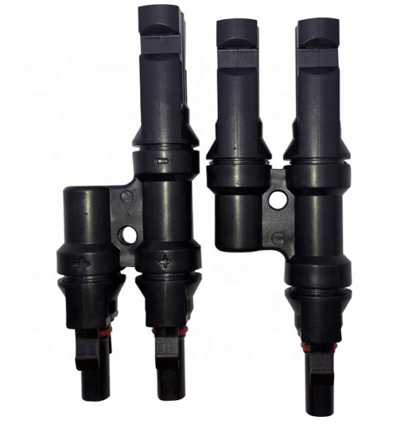 MC4T3 MC4Y Solar PV Connector / Renewable Energy Connector 25g T type 2 to 1