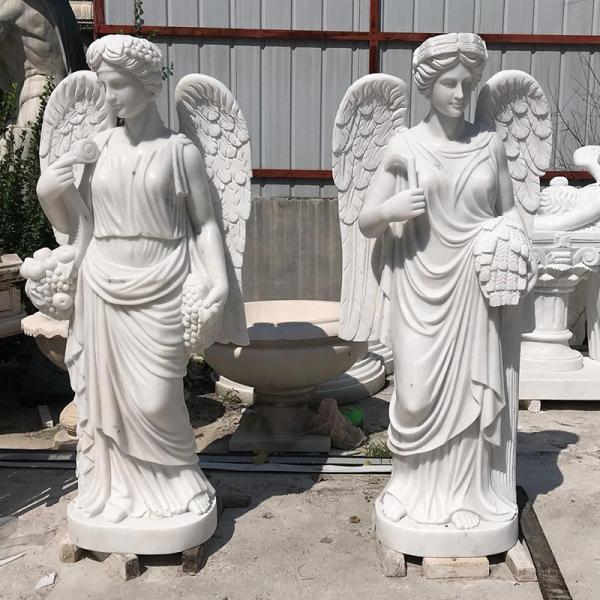 Wholesale Customized Morden White Marble Stone Statue Greek Angel Sculpture Statue For Decoration