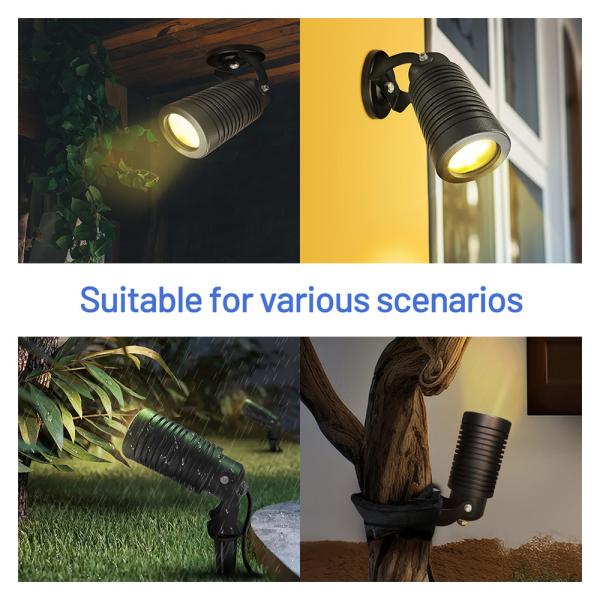 Lâmpadas de jardim modernas LED Spot Spike Light Árvore exterior luz paisagística LED à prova d'água LED Spotlights LED Spot