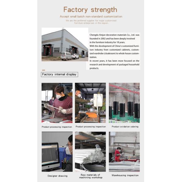 SGS Kitchen G Aluminum Profile Zinc Alloy Gold Cabinet Handle