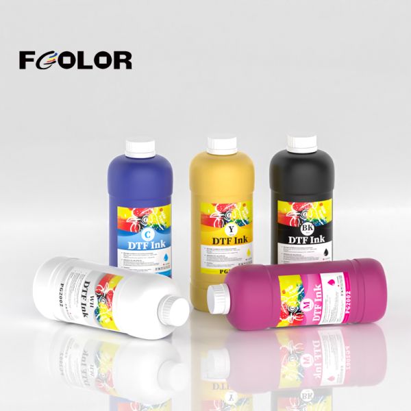 Fcolor 1000Ml Digital Transfer Printing Pigment White Ink Pet Film Printer Dtf Ink for Eposn L1800 I3200 4720 L805 Xp600 Dtf Ink