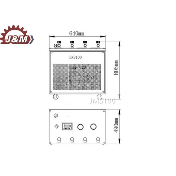 100L/Min 0.35L Tank 2.2KW Four Stage Compressor For Shooting