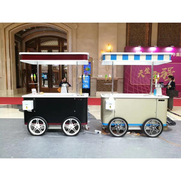 new model hot sale ice cream machine cart free shipping ice cream cart