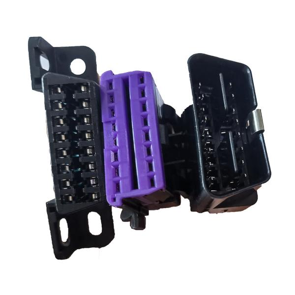 Scanner Extension OBDII Diagnostic Cable 16 Pin Male To 2 Female 12V 24V
