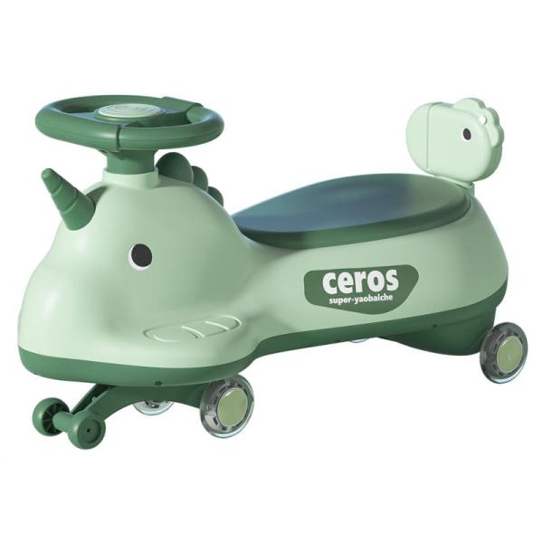 Anti-Rollover Flash Wheel Swing Ride On Scooter Car para niños Cartón Tamaño 69 * 25 * 32cm