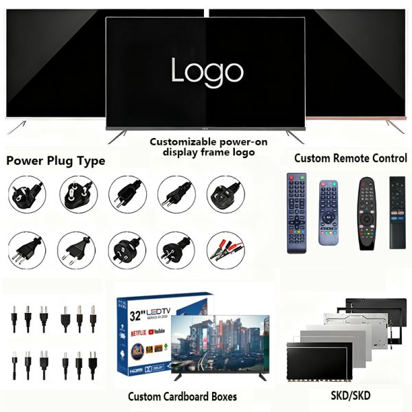 Verified Suppliers LED LCD Television Commission Televiseur Smart Tv 32-85 Inch Televisor 4K