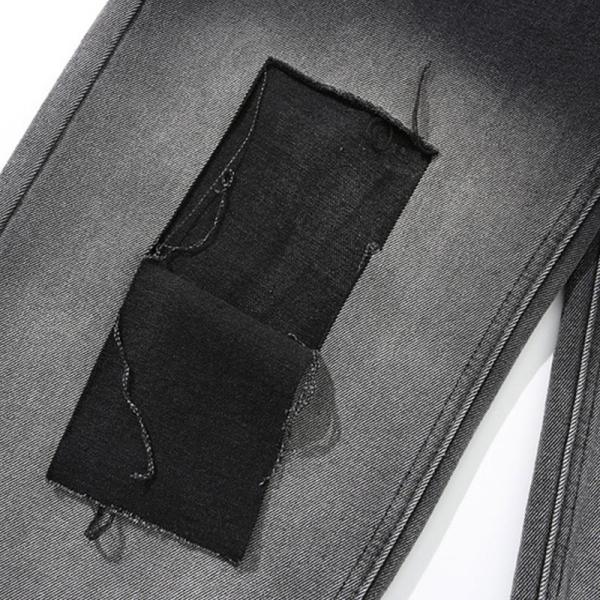 Джинсы OEM MOQ 100pcs сорванные чернотой фасонируют изготовитель джинсовой ткани брюк людей свободный