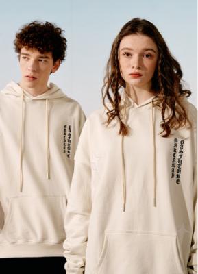 Da camiseta lisa branca contínua do pulôver do algodão de GRKC 100 Hoodie longo impresso ocasional moderno da luva da cor