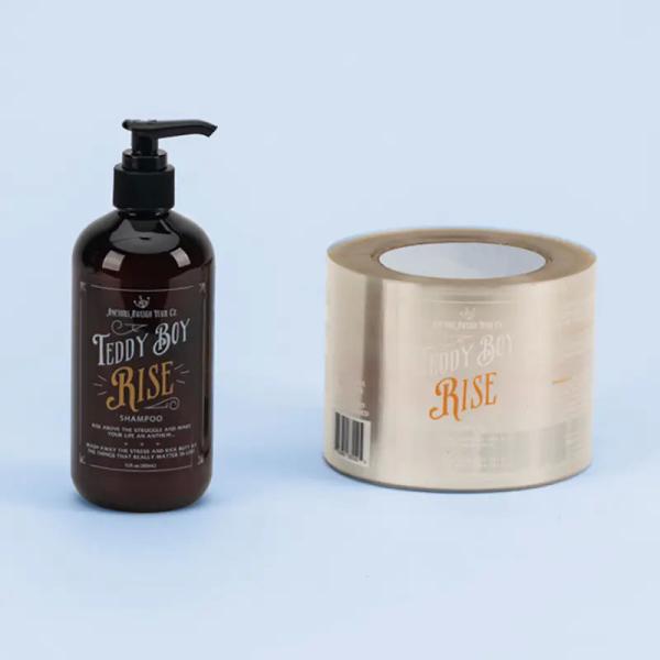 Waterproof Custom Cosmetic Plastic Bottle Label Sticker Print Skincare For PET Lotion Bottle