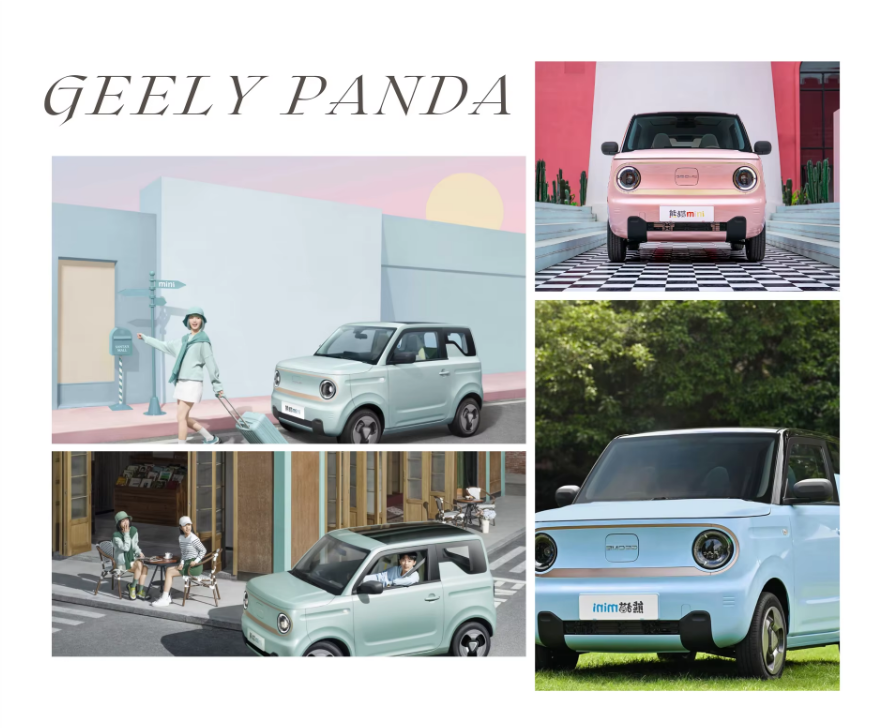 Geely Panda Mini EV Electric Car 120km Range 4 Seater Left Steering