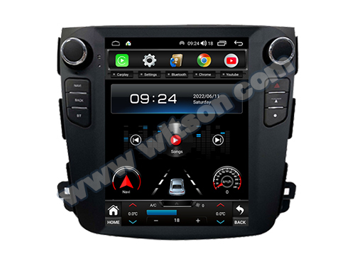 9.7'' Tesla Vertical Screen для Mitsubishi Outlander XL 2 Peugeot 4007 2006-