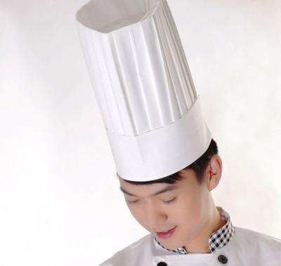 Tampão de papel da forragem de Hats do cozinheiro chefe descartável para o serviço da cozinha/restaurante com os furos de ar livres