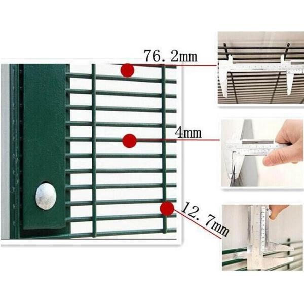 Visually Attractive Anti Climb Temporary Fencing Hot Dip Galvanized For Military Sites