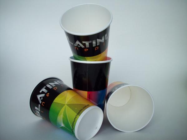 16oz Eco- friendly disposable double PE cold beverages drinking paper cups