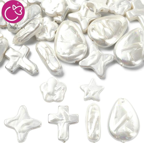 Baroque Freshwater Loose Pearls White Color DIY Pendant Jewelry Finding for Earrings Loose Pearl Beads