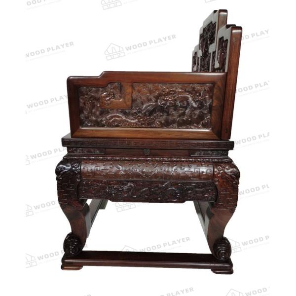 Antiquité chinoise de luxe d'arts et de métiers de boisage de fauteuil