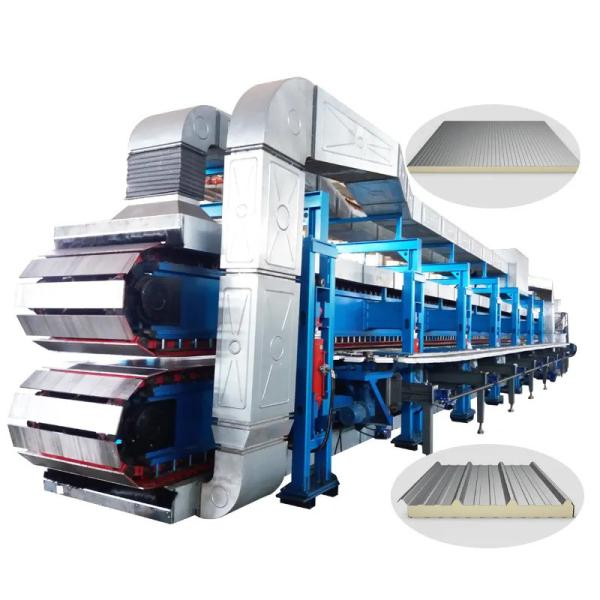 1200-2400 Mm Product Length Mineral Wool Sandwich Panel Production Line High Capacity 1000 Kg/h Capacity