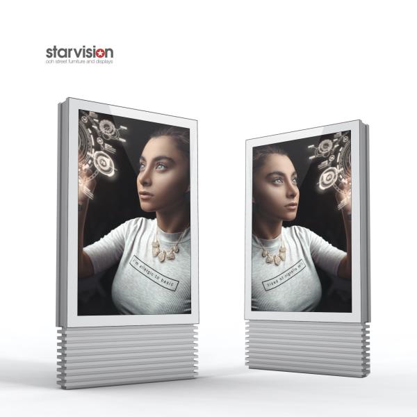 3000 nits Outdoor Digital Totem With Laminated Glass AR Coating