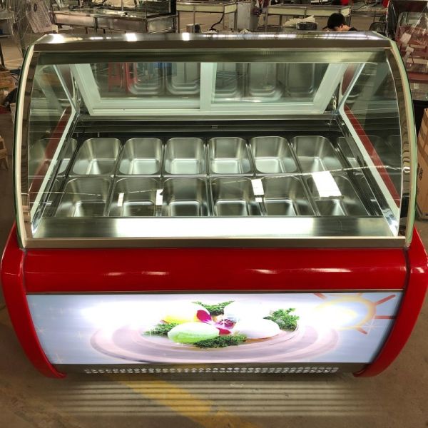 R290a Popsicle Display Freezer Customized Body Color for Gelato Ice Cream