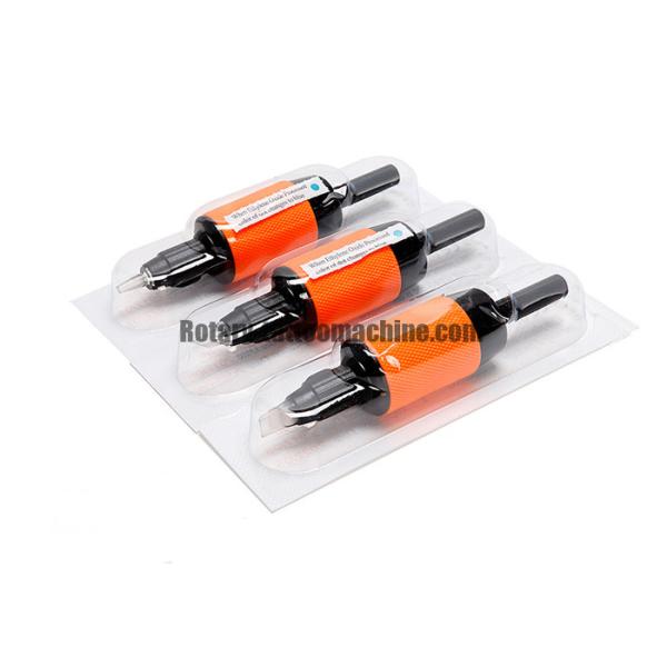 Hummingbird Tattoo Machine Tubes Tips Grip Yellow Color E.O. Gas Sterilized 25mm Diameter