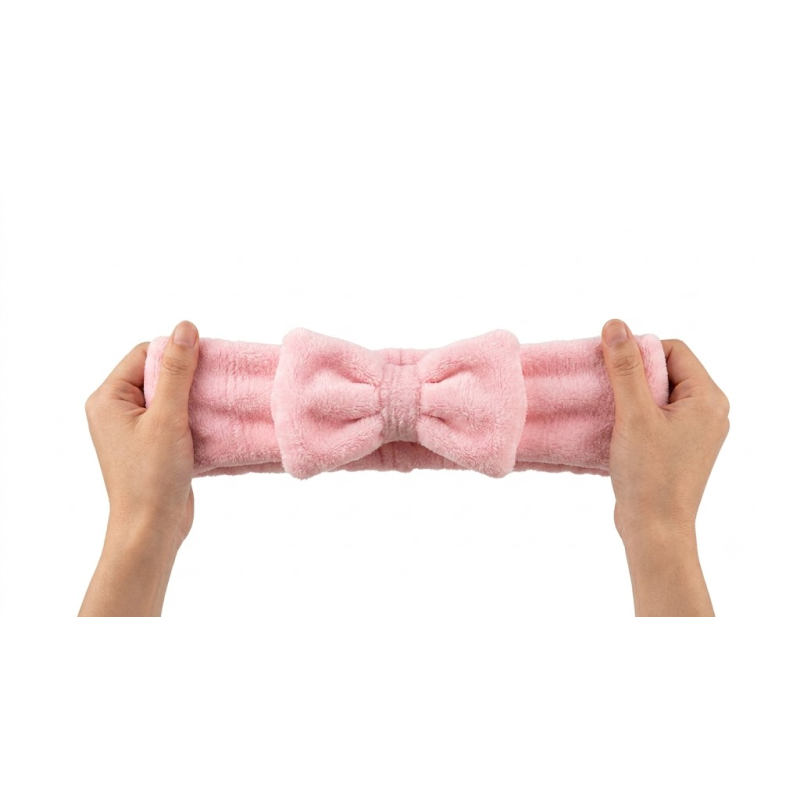 Print Cosmetics Bowknot Microfiber Hair Band For Girls Wrap & Hold Hair