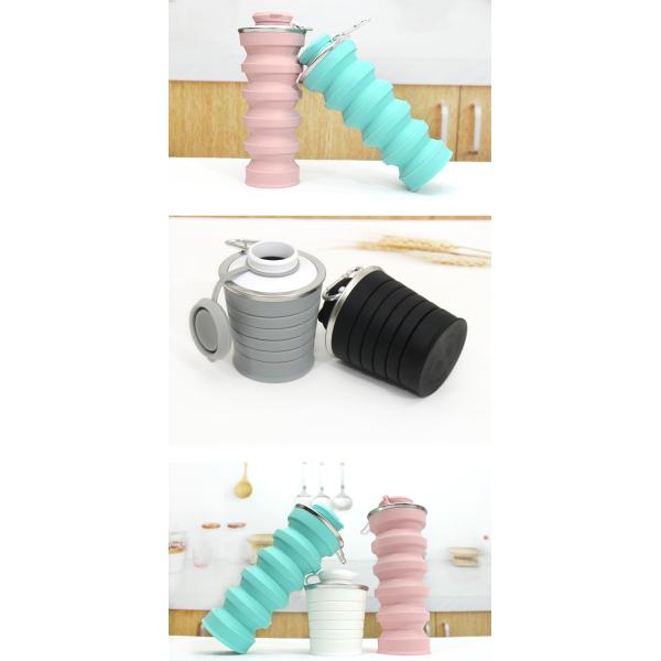 OEM ODM Available 500ML Silicone Foldable Water Bottle