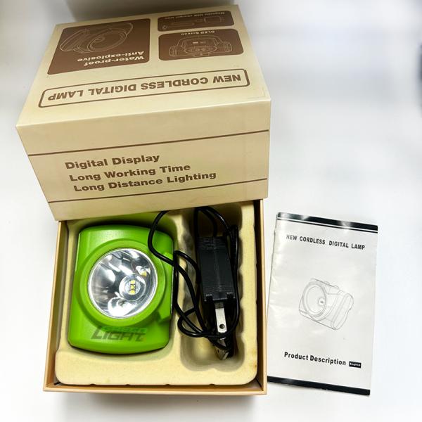 Cordless Rechargeable LED Mining Lamp with 3.7v 7Ah Li-ion Battery Adjustable Stainless Steel Clip and Magnetic Charging Port