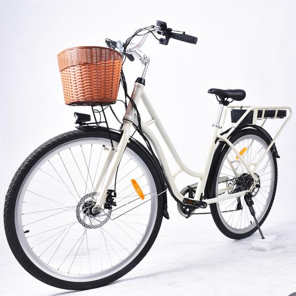 0.5KW Lightweight Womens Electric Bike , ODM Women'S Step Through Electric Bike
