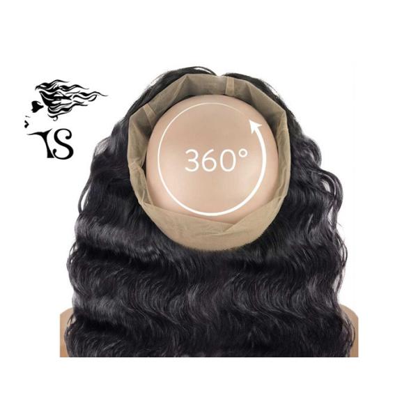 100% Indian Remy 360 Lace Frontal Wig Human Hair for Black Women Wavy Style