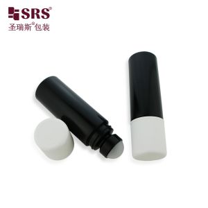 RPPD1-90ML Botella redonda de plástico de alta calidad, ecológica, con aplicador roll-on para antitranspirante, con tapón CRC a prueba de niños