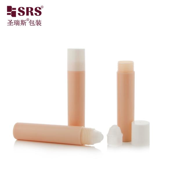 Screw-On Closure 20ml PP Roll On Bottle Matte Frosted Finish Roll On Cap for Cosmetic and Pharmaceutical Packaging