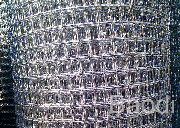 Galvanized Woven Square Crimped Wire Mesh / BBQ Wire Mesh For Roasting Food