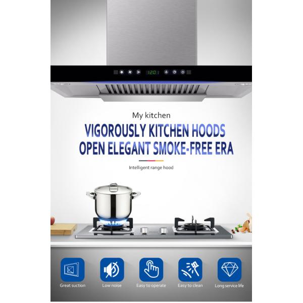 EQVVV T1 T Chimney Style Hood With Multiple Certifications And Stainless Steel Finish