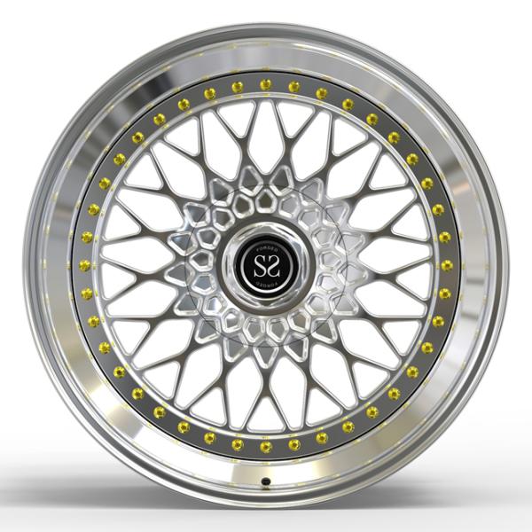 21inch 2 PC Piece Forged Aluminum Wheels Chrome Barrels Lips Audi RS7