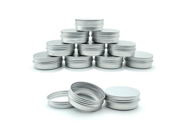 5ml 10ml 20ml 30ml 50ml 60ml 80ml 100ml 150ml 200ml Round Aluminum Cosmetic Tin Container Metal Aluminum Jar