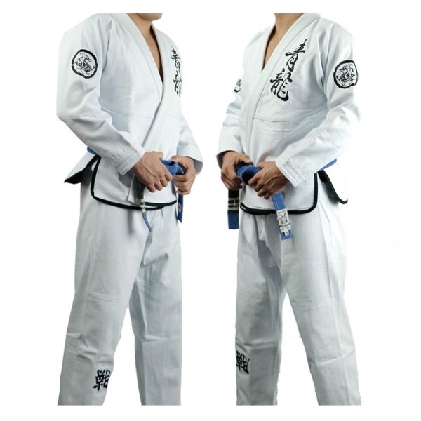 A2 Jiu Jitsu Kimono White 420Gsm Pearl Weave Jiu Jitsu Apparel
