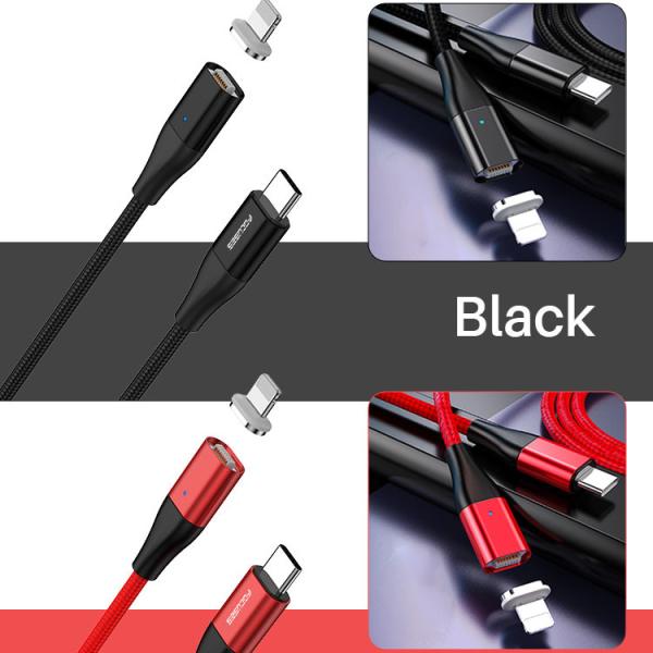 Fast Charging PD 18W Magnetic USB Charging Cable LED Magnetic USB Cable