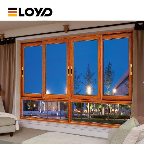 Residential Horizontal Sliding Doors And Windows Bronze Aluminium Profile
