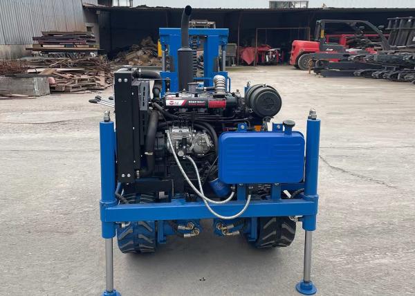 Compact Crawler Mounted Drilling Rig Machine 200mm Drilling Diameter Power By Diesel Engine