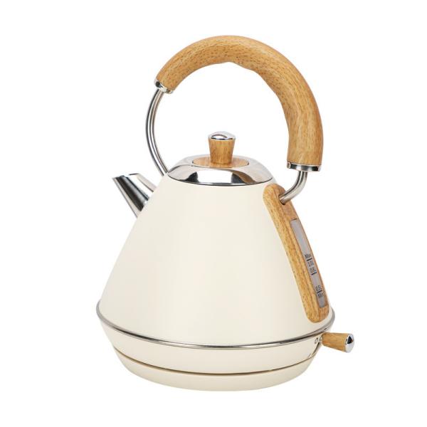 Retro Chaleira Elétrica de Chá de Aço Inoxidável 1L Chaleira de Água Quente 1500W