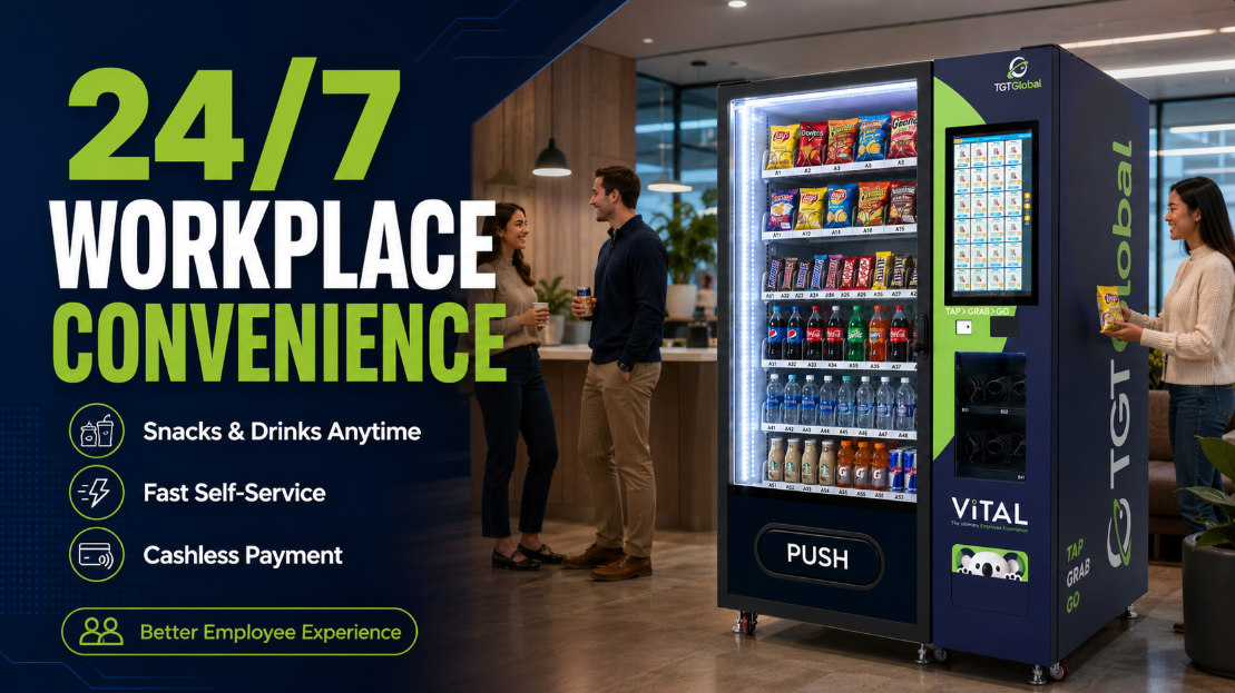 WEIMI Smart Snacks & Drinks Vending Machine with Cloud Management System for Office