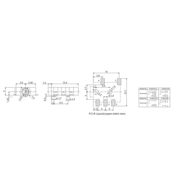 наушники 2,5 поднимают (Китай) PJ20420 домкратом для ноутбука