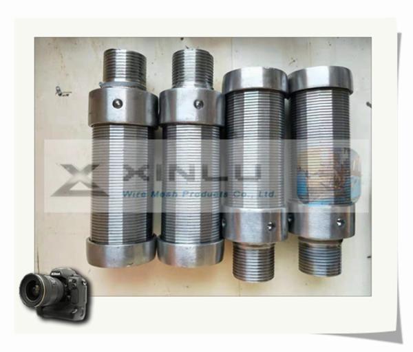 38mm Diameter 316L Stainless Steel Wire Screen 0.15mm Slot G3/ 4 Male Threaded