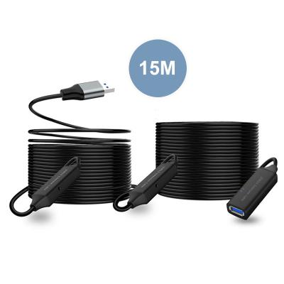 Câble Répéteur USB Actif 3A Haute Vitesse avec Amplificateur de Signal de 15 mètres