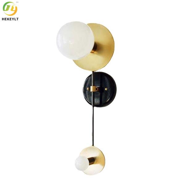 Скандинавская современная минималистическая декоративная ванная Ванная зеркальная лампа Гостиная Фонная стена