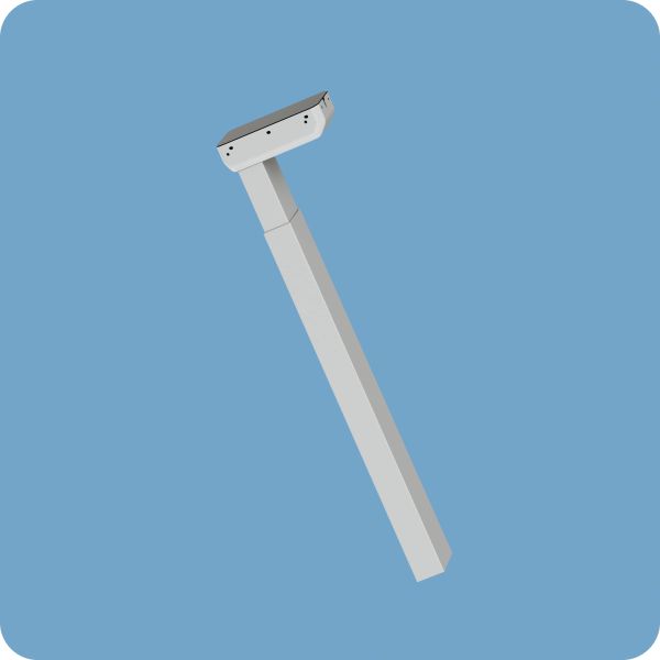 Columna de elevación para escritorio de 80*50mm, pata estándar, alta resistencia y visualmente atractiva, carrera de 500mm