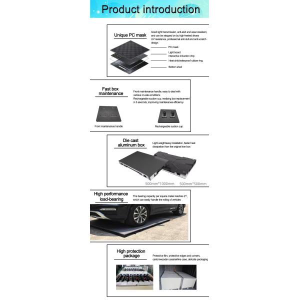 Most Popular White Starlit RGB LED Dance Floor Panels For Wedding DJ Bar Party Twinkling Light Dance Floor Tile