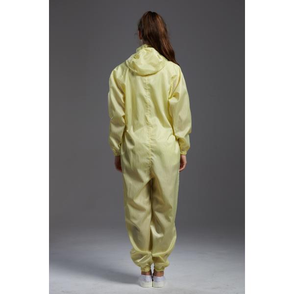Unisex ESD Anti Static Jumpsuit Dust Free Lightweight For Semiconductor Industry