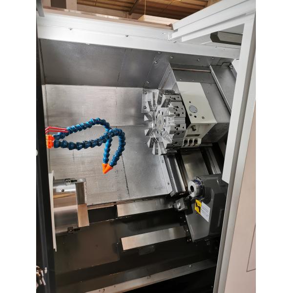 7.5kw 3000rpm Horizontal CNC Lathe Machine Hollow Hydraulic Chuck