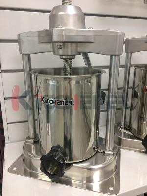 Home Sausage Maker Machine With Three Stuffing Tubes, Manual Sausage Stuffing Equipment